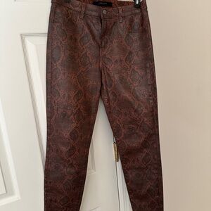 J Brand dark eclair coated boa